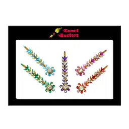 Comet Busters Set of 5 Multicoloured Bindis image 2