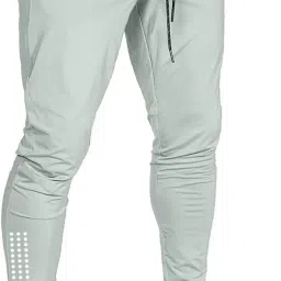 Men Polka Print White Track Pants-72