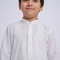 VASTRAMAY Boys Regular Pure Cotton Kurta with Pyjamas & With Dupatta image 3