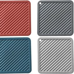 Trivet Mat Multipurpose Silicone Pot Holders, Heat Resistant Coasters Polyvinyl Chloride Trivet-5