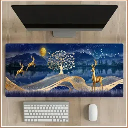 DARSHANAM WORLD Anti-Slip Keyboard Pad, Large Cheat Sheet Mouse Pad, Large Rubber Base Desk Mat Mousepad-4