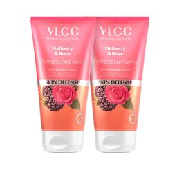 VLCC Set of 4 Skin Defense Mulberry & Rose Fairness Face Wash - 150ml Each image 5