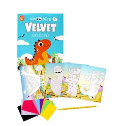 SCOOBIES Kids Blue & White Velvet Art Set-image-101