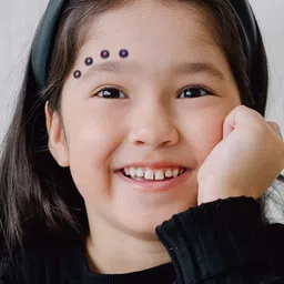 Comet Busters Set of 12 Multicolored Floral Bindis image 3