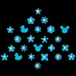 Comet Busters Set of 24 Blue Bindis image 2