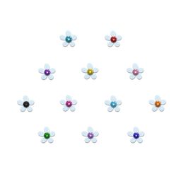 Comet Busters Set of 12 Multicolored Floral Bindis image 3