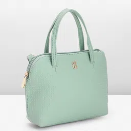 Baggit Geometric Textured Structured Handheld Bag image 2