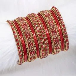 Peora Women Set of 22 Chura Chuda Bangle Set-37