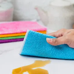 MUSH Set Of 3 Assorted Bamboo Reusable Multipurpose Magic Cleaning Towels image 5