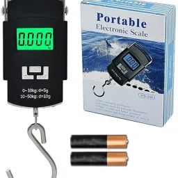 dikvelp Electronic Portable Fishing Hook Type Digital LED Screen, 50 kg. Weighing Scale-image-35