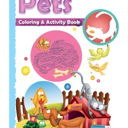 Macaw Shaped Coloring And Activity Book Pets - English-21