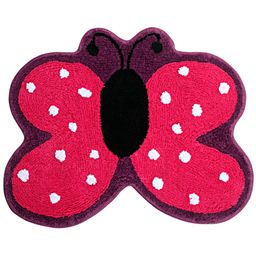 Saral Home Premium Quality Bath Mat Butterfly Shape - Pink-28