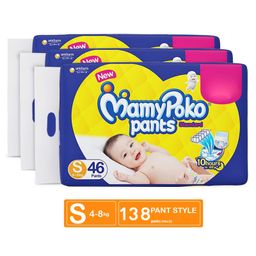MamyPoko Standard Pant Style Diapers Small - 46 Pieces - (Pack of 3)-image-14