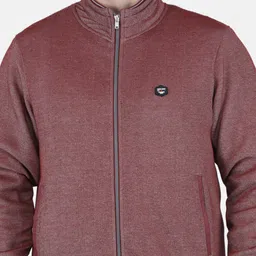 Monte Carlo Men Maroon Bomber Jacket image 4
