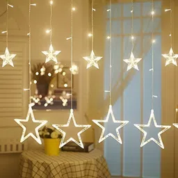 SPARK WORLD Yellow Star Shaped String Lights image 2