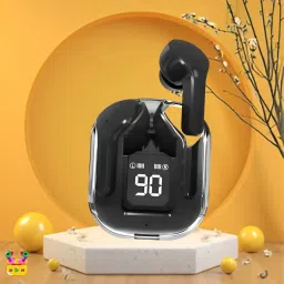 Ultrapods Max Blutooth Earbuds With Transparent Design Case & Led DisplayA166 Bluetooth Headset-image-81