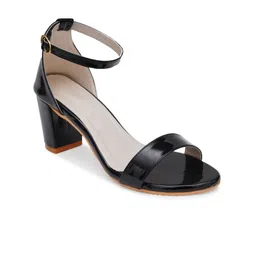 Misto Open Toe Comfortable Block Heels With Ankle Loop image 2