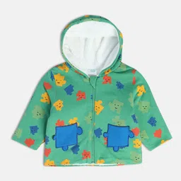 MINI KLUB Boys Graphic Printed Lightweight Crop Pure Cotton Tailored Jacket-picture-13