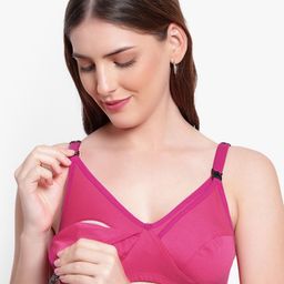 Bruchi CLUB Pack Of 3 Medium Coverage Non Padded Maternity Bra With All Day Comfort image 4