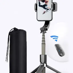 POZUB Selfie Stick Tripod +Removable Bluetooth Remote Shutter Gimbal Photography Stand Tripod, Monopod, Monopod Kit, Tripod Ball Head, Tripod Bracket, Tripod Clamp, Tripod Kit-20