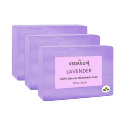 VEDANUM Set of 3 Lavender Natural Handmade Soap for Skin Relaxation - 75 g Each-22