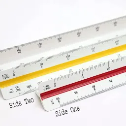 Triangle Scale 30cm Long Measuring Tool for Architects, Engineers, Students etc Ruler-0