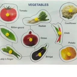 Vegetables Puzzles for Kids Education Learning Puzzle Board Toy for Kids.-image-43