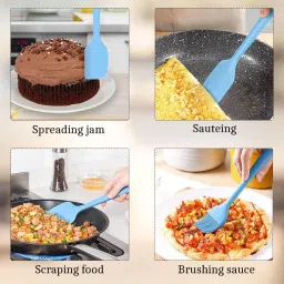 docoss Nonstick Silicone Spatula Set of 6 Silicon Spatulas For Cooking Non-Stick Spatula image 3