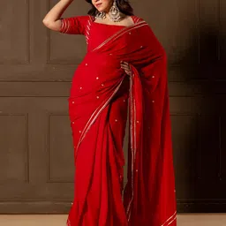 NUD Embellished Embroidered Saree-image-28