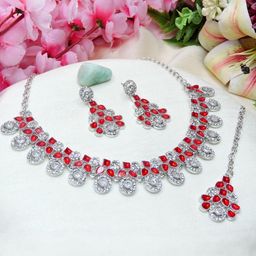 VATSALYA creation Women Red Jewellery Set-image-12