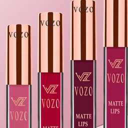 VOZO Set Of 4 Matte Lips Liquid Lipstick 4 ml Each Shade 101-103-104-203 image 2