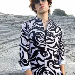 Campus Sutra Men Classic Abstract Printed Casual Shirt-image-35