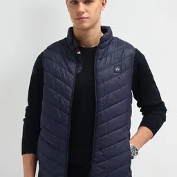 Arrow Sport Men Brand Logo Polyester Quilted Jacket-22