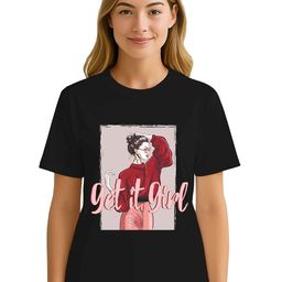 Raregems Printed Round Neck Pure Cotton T-shirt-image-88