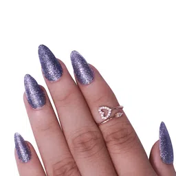 BEROMT Set Of 12 Salon Finish Press On Nail Tip With Application Kit - Shade- BFN766BPN image 3