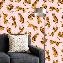 ArtzFolio Printed UV-Resistant Anti-Bacterial Baby Tigers Peel & Stick Wallpaper-image-66