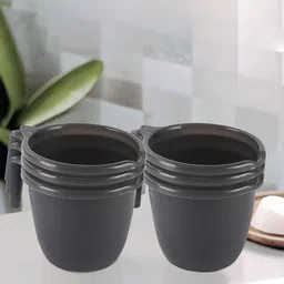 Kuber Industries Black 6 Pieces Bathroom Mugs-1 Litre-image-34