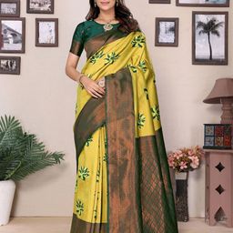 AVANTIKA FASHION Woven Design Zari Pure Silk Banarasi Saree-image-34