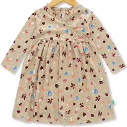 JusCubs Print Fit & Flare Dress-image-13