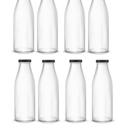 SOMIL Set Of 8 Glass Water Bottle-image-84