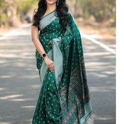 CANBIA Woven Design Zari Banarasi Saree-image-27