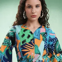 Vishudh Print Flared Sleeve Cotton Crop Top-picture-31