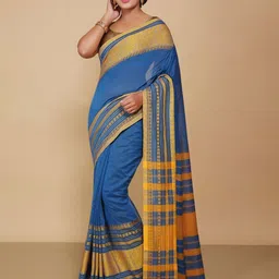BENGAL HANDLOOM Art Silk Taant Saree-picture-30