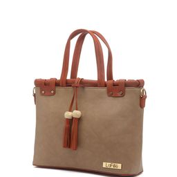 LaFille PU Structured Handheld Bag with Tasselled image 3