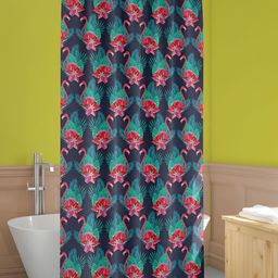 ArtzFolio Black & Green Printed Waterproof Shower Curtains-picture-17