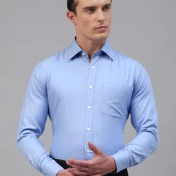 Givo Men Smart Spread Collar Solid Cotton Formal Shirt-image-79