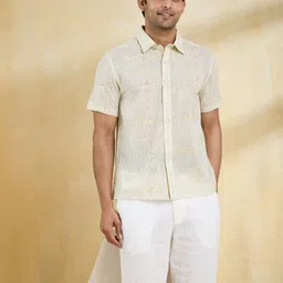 Fabindia Men Opaque Printed Casual Shirt-image-81