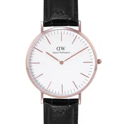 Daniel Wellington Men Dial & Leather Textured Straps Analogue Watch DW00100014K-19
