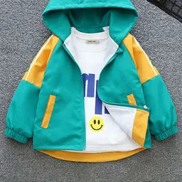 INCLUD Boys Typography Open Front Jacket-image-92