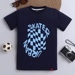 Tiny Toonzzz Boys Typography Printed Round Neck Cotton T-shirt-image-74